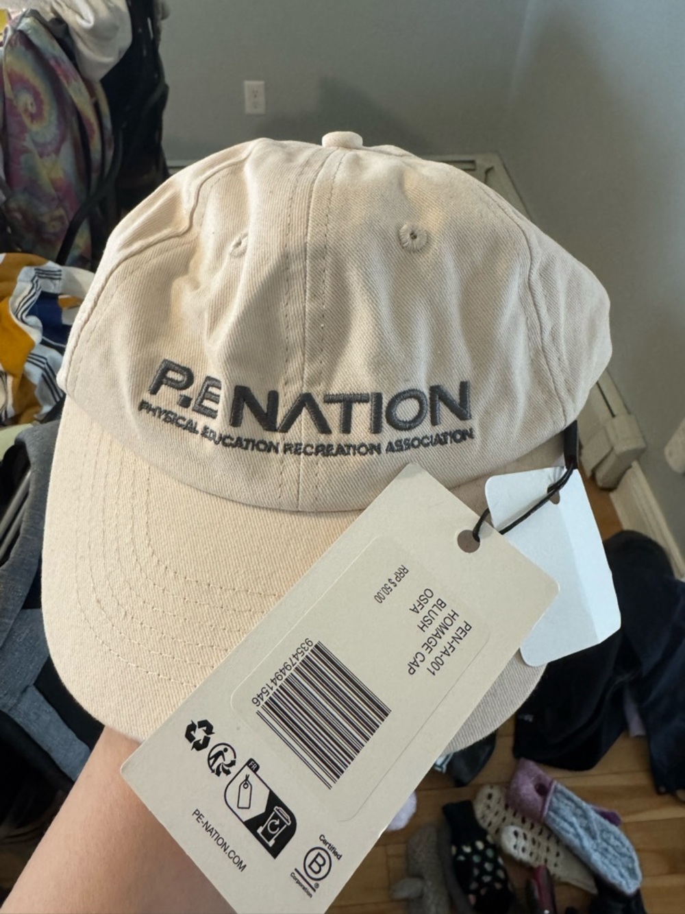P.E NATION Beige Logo Baseball Cap